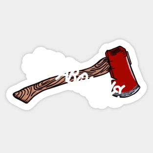 Axe About Me Sticker